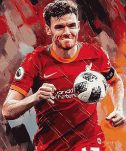 Andrew Robertson Football Illustration Diamond Painting