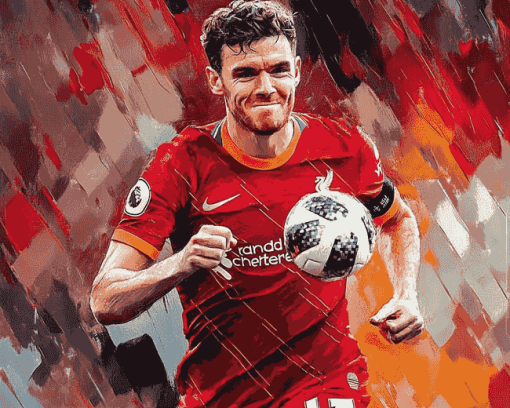 Andrew Robertson Football Illustration Diamond Painting