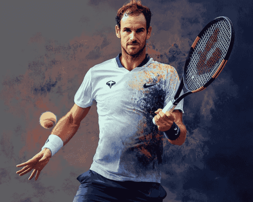 Andy Murray Tennis Legend Diamond Painting