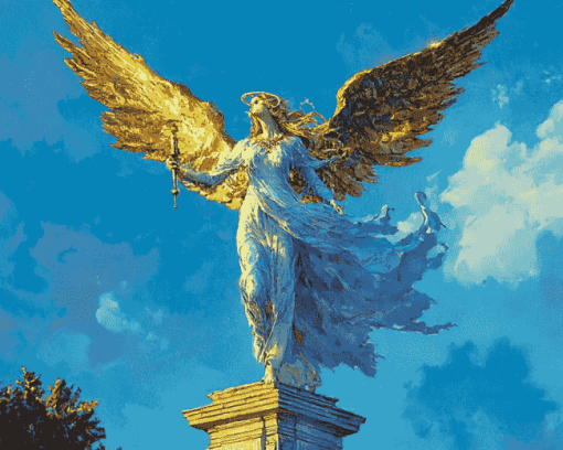 Angel Of Peace Monument Diamond Painting