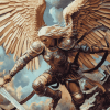 Angel of War Fantasy Diamond Painting