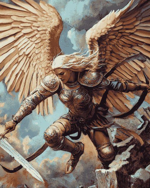 Angel of War Fantasy Diamond Painting