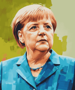 Angela Merkel Famous Politician Diamond Painting