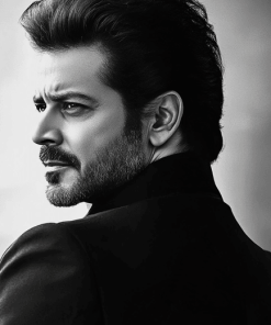 Anil Kapoor Black and White Diamond Painting