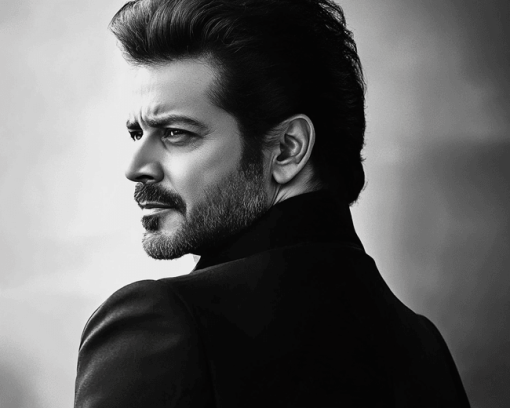 Anil Kapoor Black and White Diamond Painting