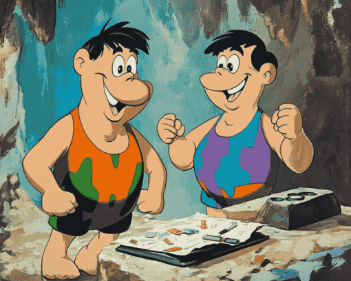 Animated Series Fred Flintstones Diamond Painting