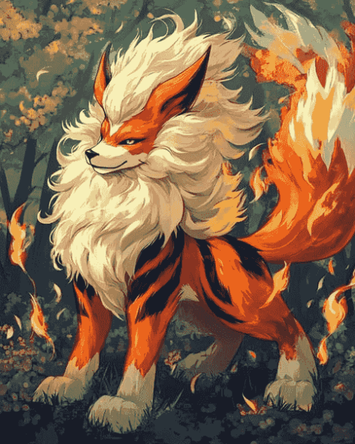 Anime Arcanine Diamond Painting