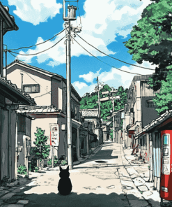 Anime Cityscape Diamond Painting