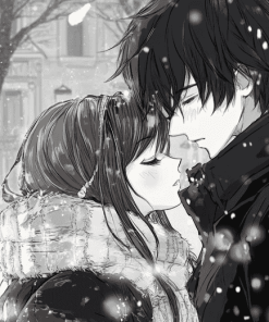 Anime Snow Date Diamond Painting