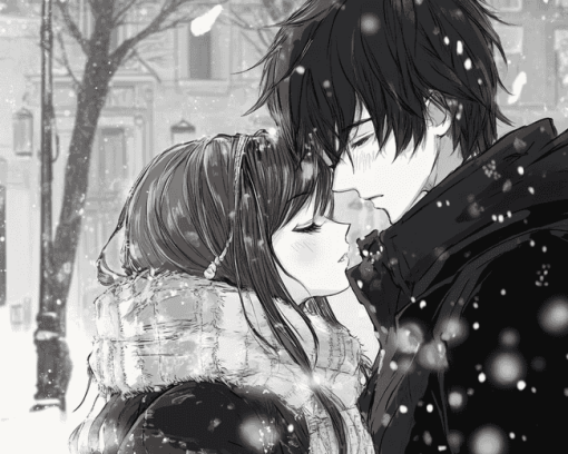 Anime Snow Date Diamond Painting