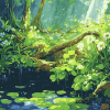 Anime Style Plants Diamond Painting