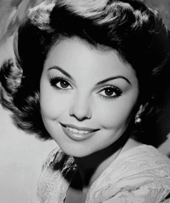 Annette Funicello in Black and White Diamond Painting