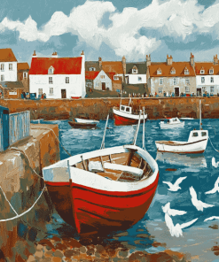 Anstruther Boats Lake Diamond Painting