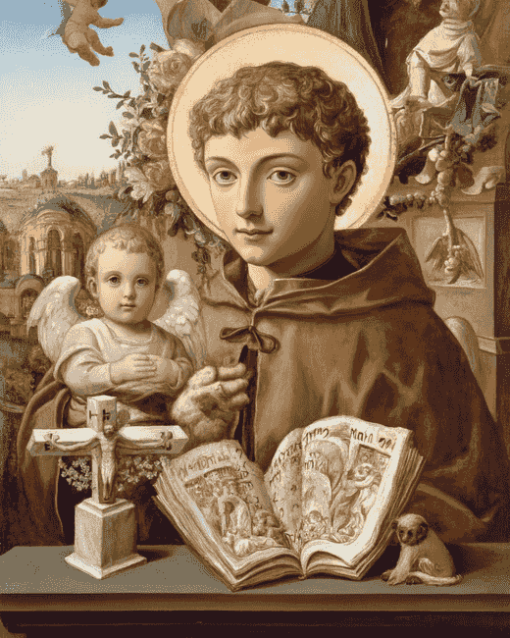 Anthony of Padua Vintage Diamond Painting