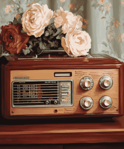 Antique Radio Diamond Painting