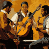 Antique Three Musician Diamond Painting