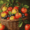 Apple Basket Delight Diamond Painting