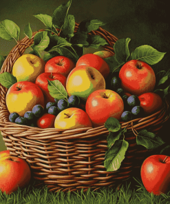 Apple Basket Delight Diamond Painting