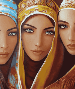 Arab Women Abstract Diamond Painting