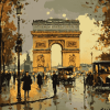 Arc Of Triomphe Paris Diamond Painting