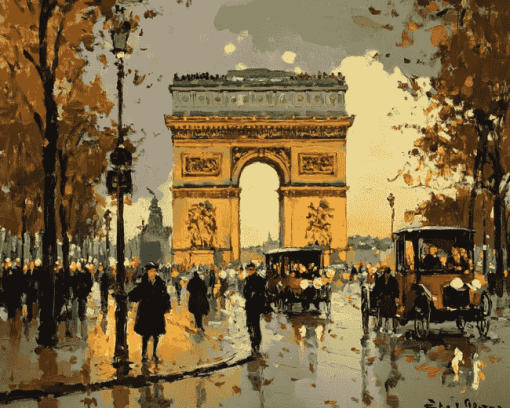 Arc Of Triomphe Paris Diamond Painting