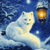 Arctic Fox Winter Fantasy Diamond Painting