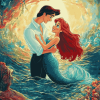 Ariel and Prince Eric Disney Diamond Painting