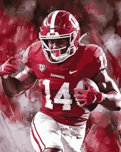 Arkansas Razorbacks Football Star Diamond Painting