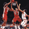 Arkansas vs Auburn Basketball Stars Diamond Painting