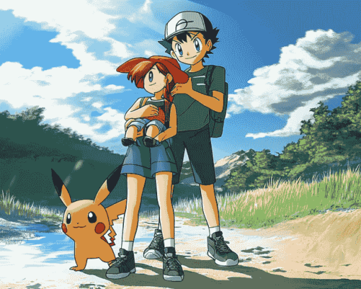 Ash Misty Adventures Diamond Painting