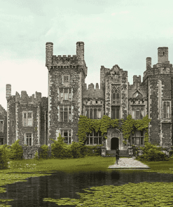 Ashford Castle Ruins in Ireland Diamond Painting