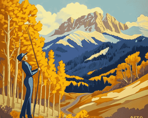 Aspen Colorado Animation Diamond Painting