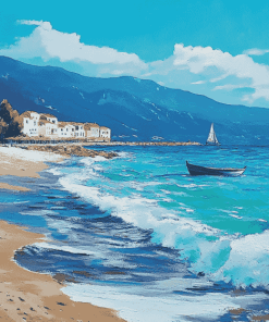 Asprovalta Seascape Diamond Painting