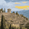 Assisi Italy Landmark Diamond Painting