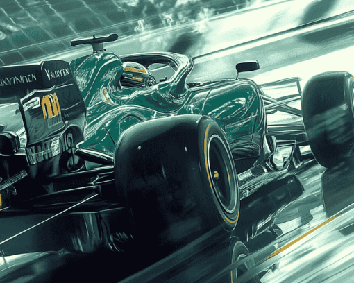 Aston Martin F1 Racing Cars Diamond Painting