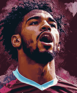 Aston Villa Star Douglas Luiz Diamond Painting