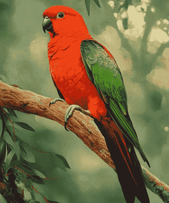 Austrailian King Parrot Bird Diamond Painting