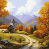 Autumn Country Landscapes Diamond Painting