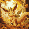 Autumn Pokemon Leafeon Diamond Painting