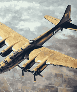 B17 Heavy Bomber Jets Diamond Painting