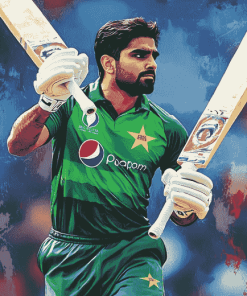 Babar Azam Cricket Star Diamond Painting