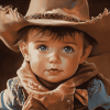 Babies' Western Cowboy Diamond Painting