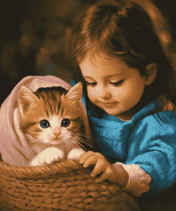 Babies and Kitties Magic Diamond Painting