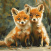 Baby Fox Animals Diamond Painting