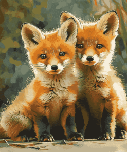 Baby Fox Animals Diamond Painting