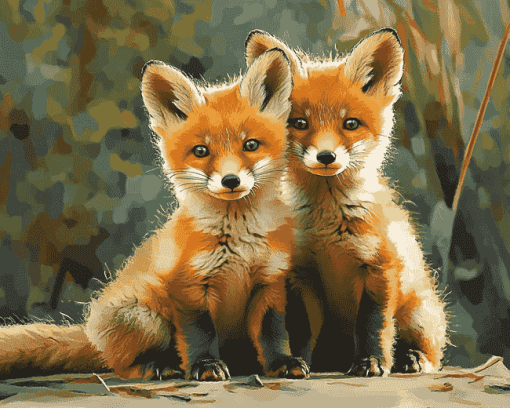 Baby Fox Animals Diamond Painting