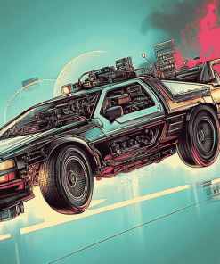 Back to the Future Cars Fantasies Diamond Painting