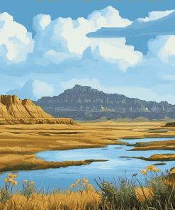 Badlands National Park Landscape Diamond Painting