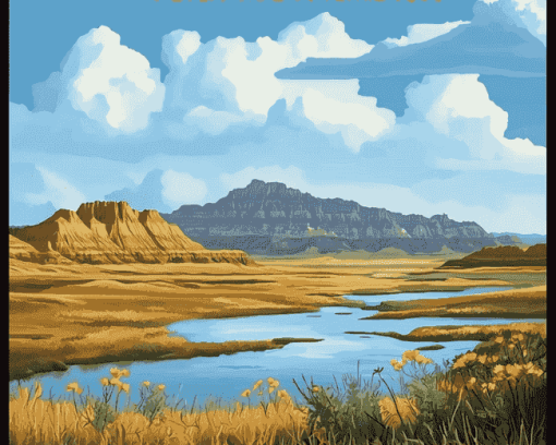 Badlands National Park Landscape Diamond Painting