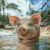 Bahama Pig Diamond Painting